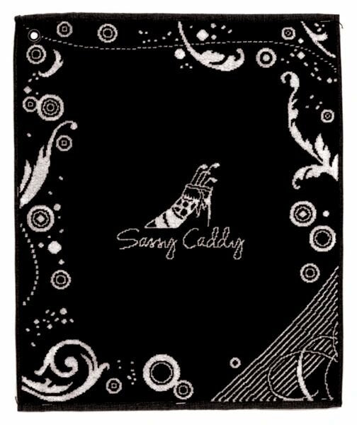 Black Sassy Caddy Golf Towel